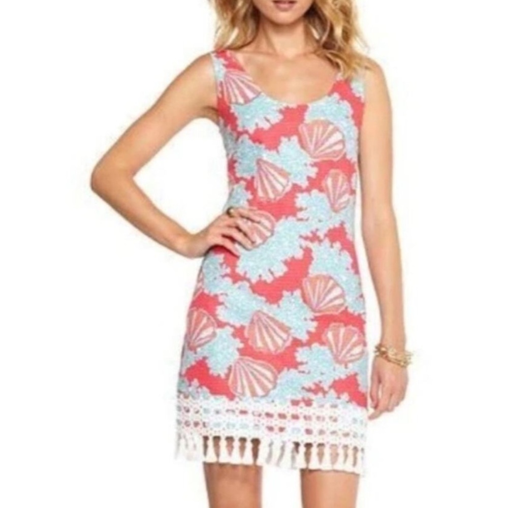Lilly Pulitzer Thompson Mini Shift Dress in Watermelon Coralina